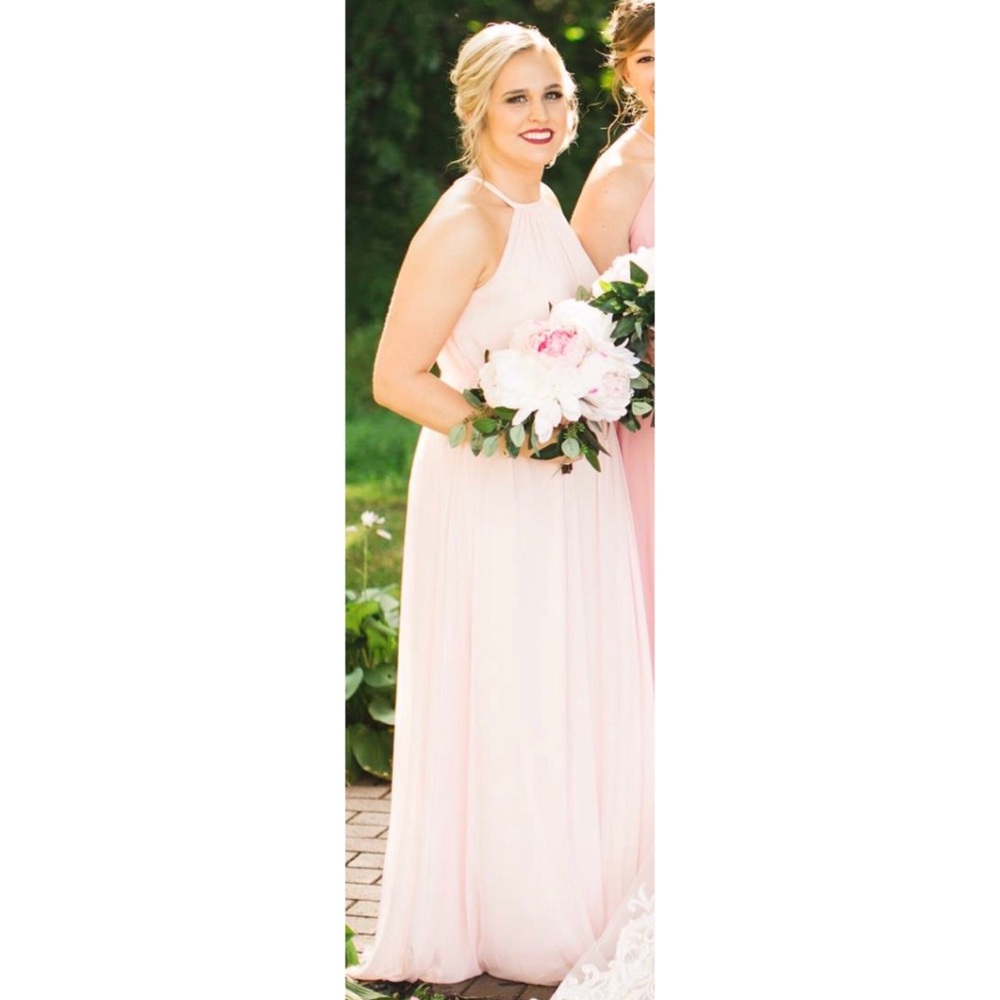 David’s Bridal Soft Mesh with Slim Sash Bridesmaid